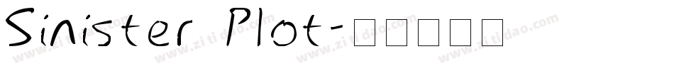 Sinister Plot字体转换